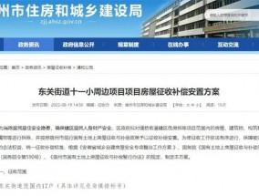 东关街道十一小周边项目房屋征收补偿安置方案