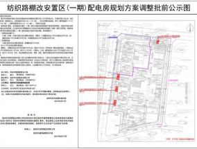 纺织路棚改安置区（一期）配电房规划方案调整批前公示